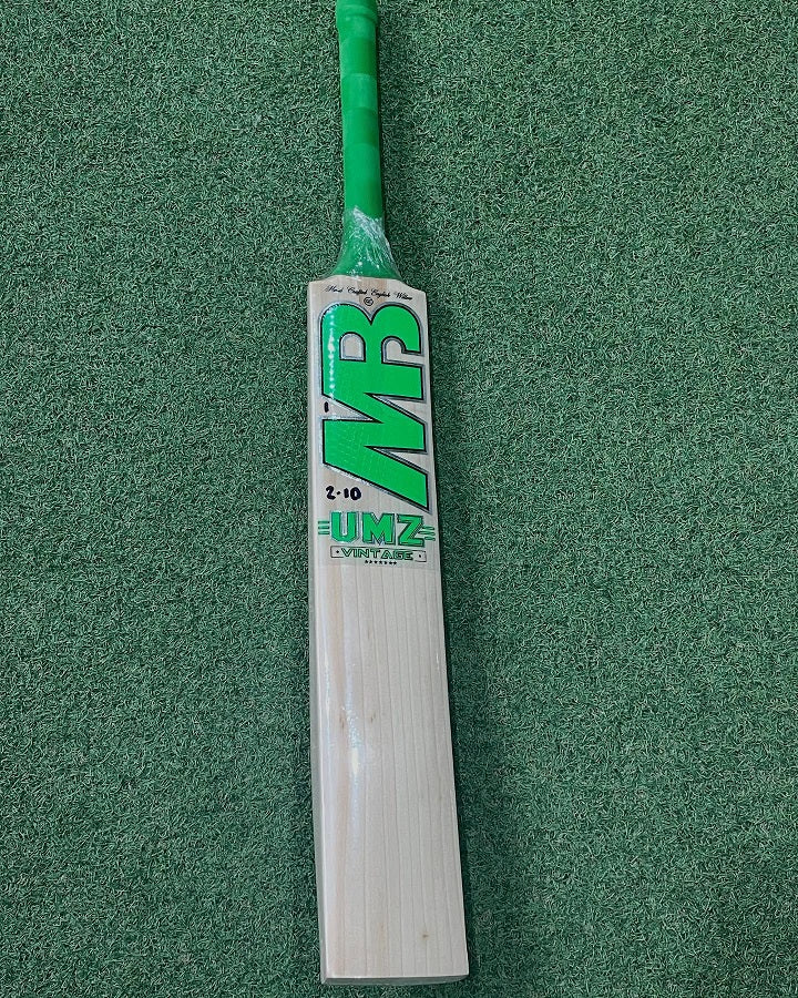 MB Malik Green Vintage 7 Star Cricket Bat English Willow