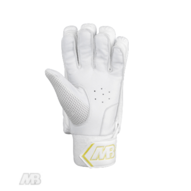 MB Malik White Gold Edition Bating Gloves