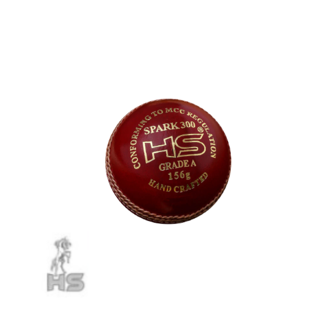 HS Spark 300 Cricket Ball (Red)