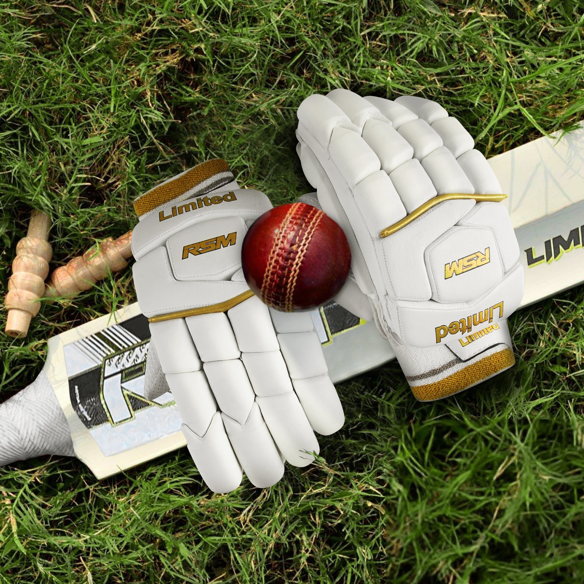RSM Gold Limited Edition Batting Gloves Standard Size