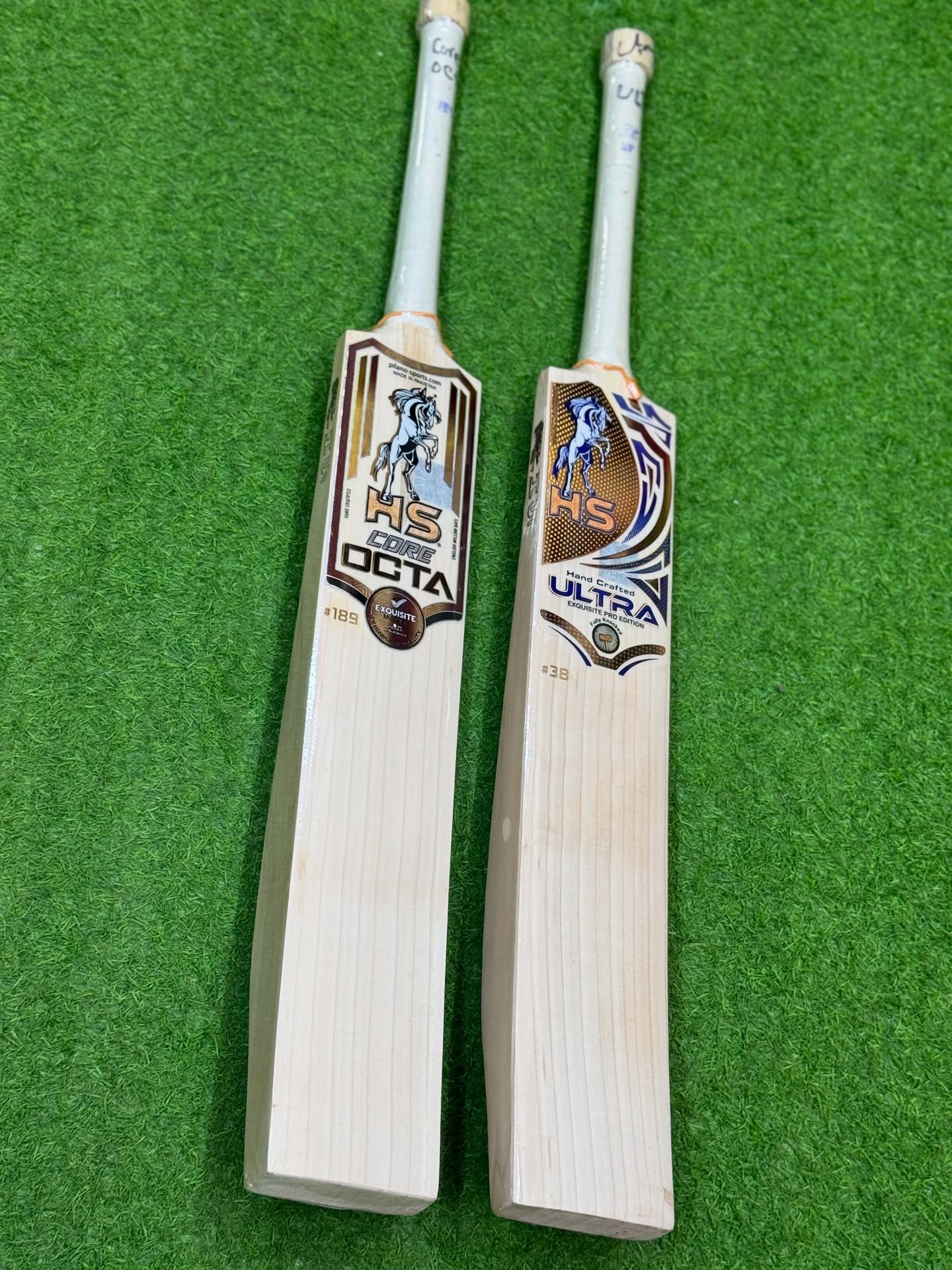 HS Octa English Willow Short Handel Cricket Bat