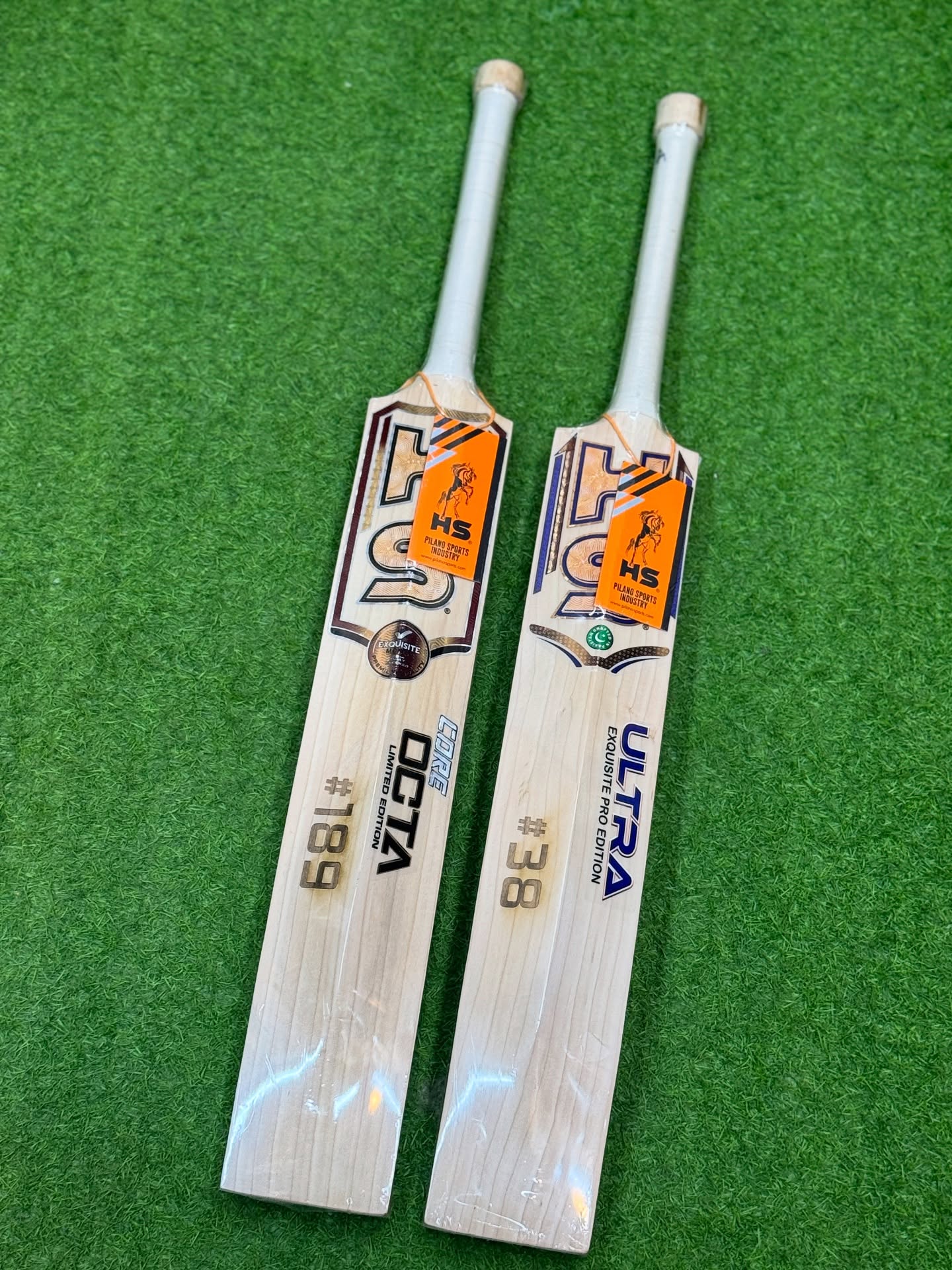 HS Octa English Willow Short Handel Cricket Bat