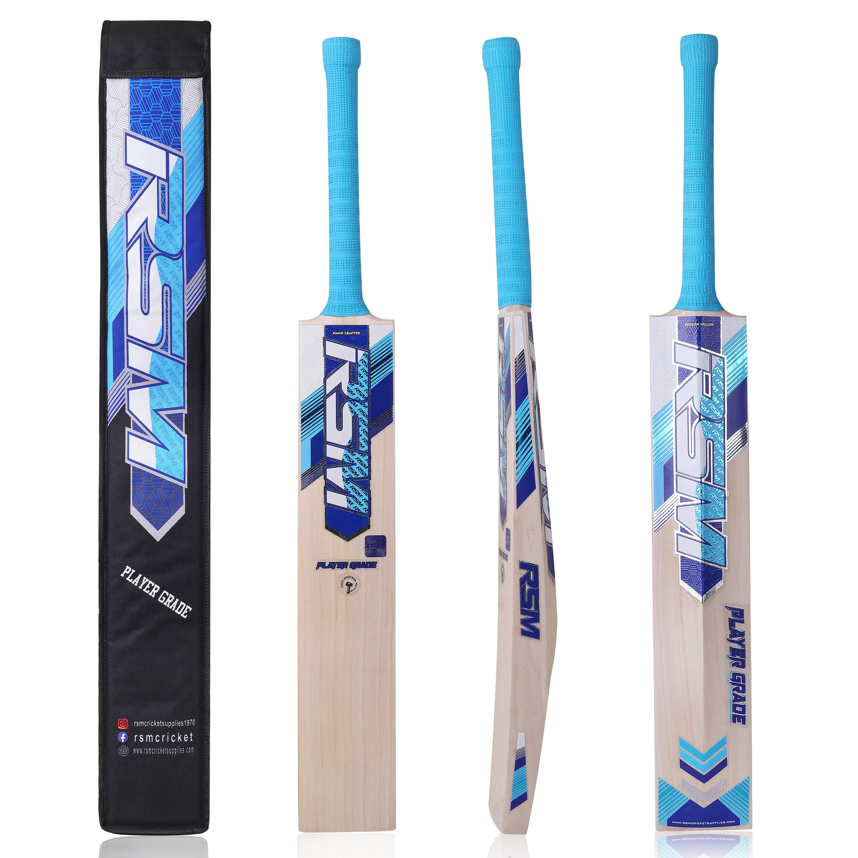 RSM PLAYER GRADE  ENGLISH WILLOW SHORT HANDEL BAT