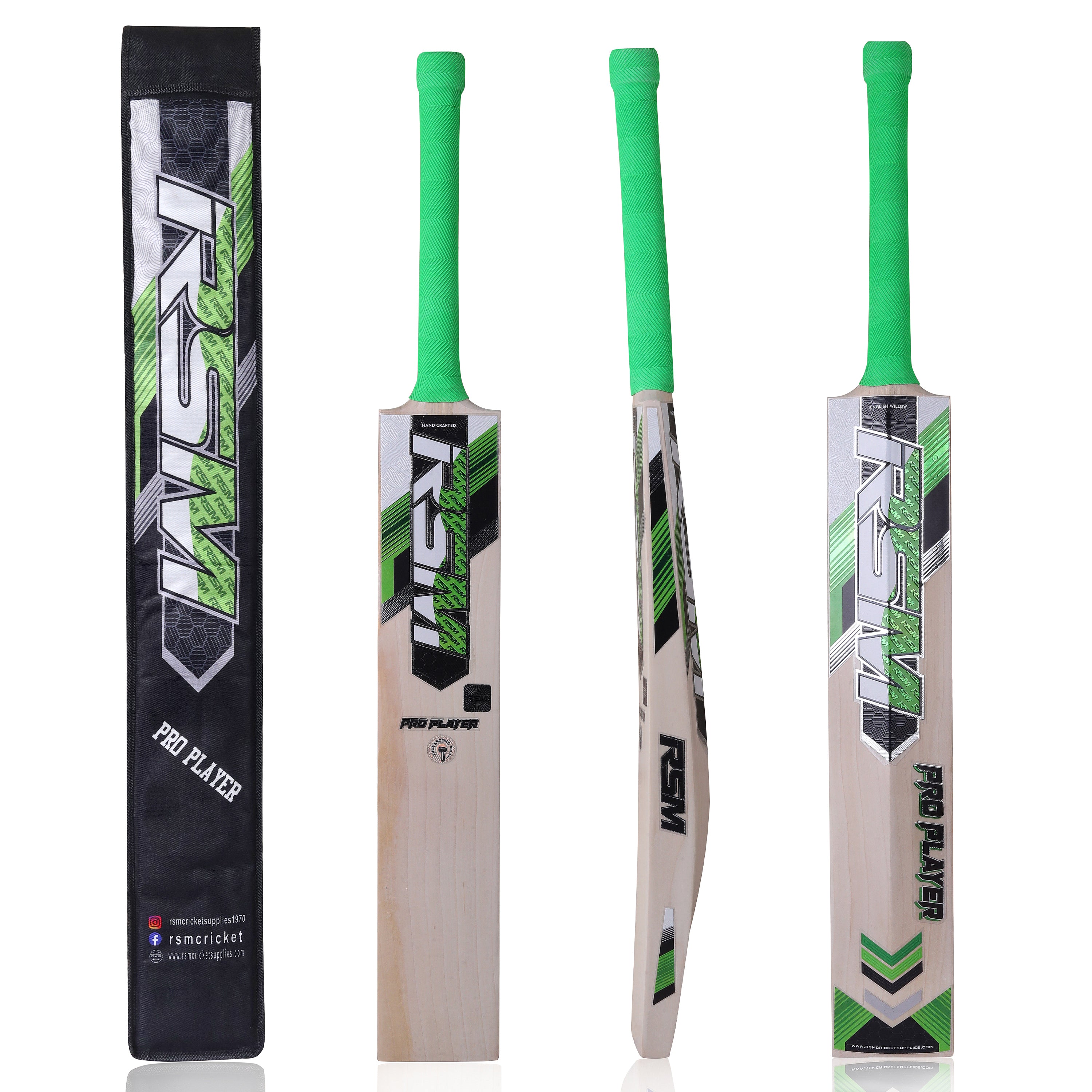 RSM PRO PLAYER ENGLISH WILLOW SHORT HANDEL BAT