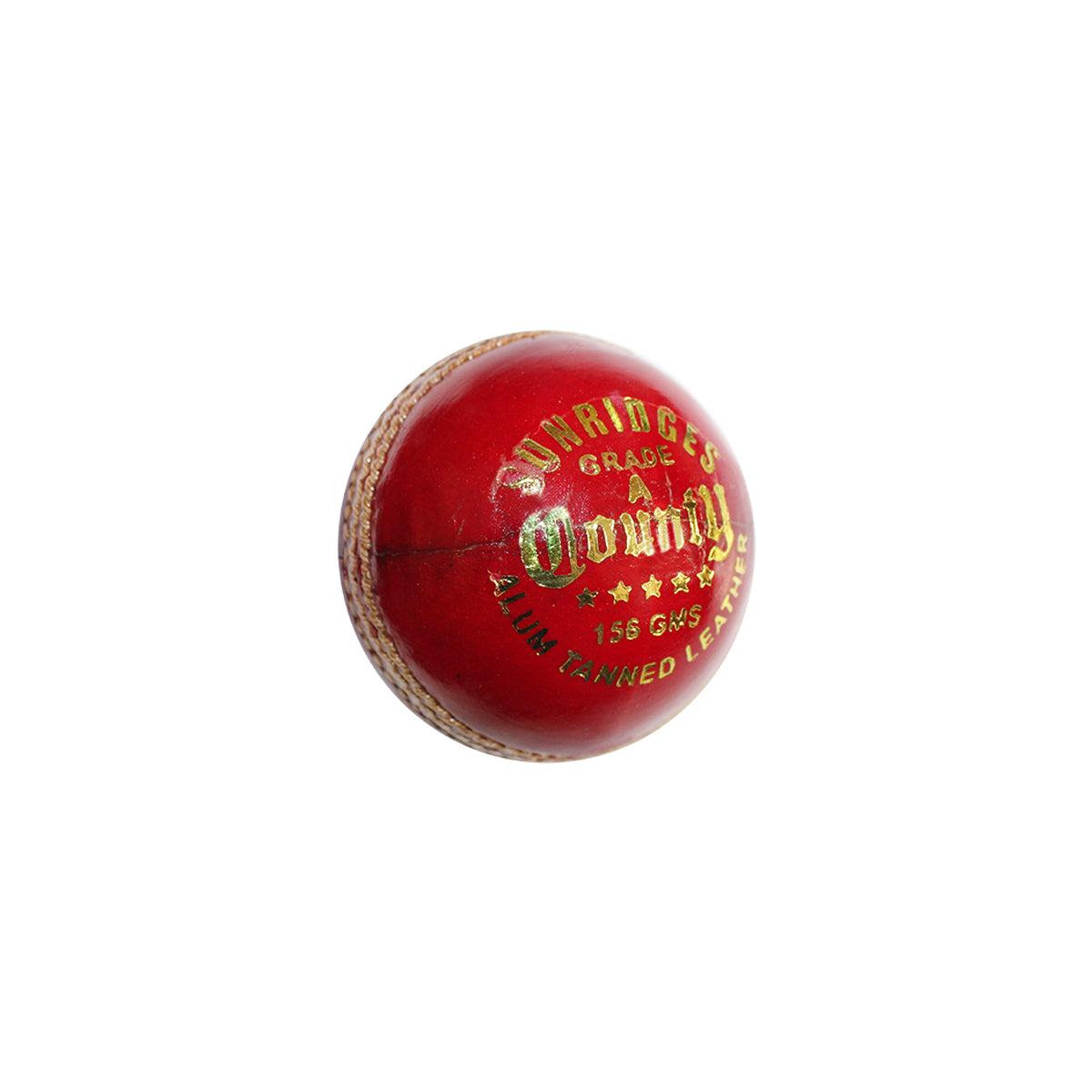 SS County Alum Tanned Cricket Ball Red Four-Piece