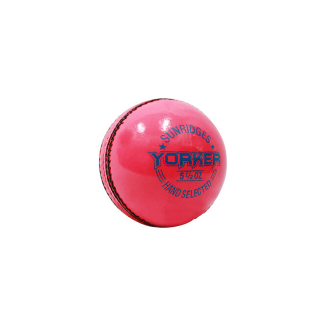 SS Ball Yorker Pink Cricket Ball Four-Piece