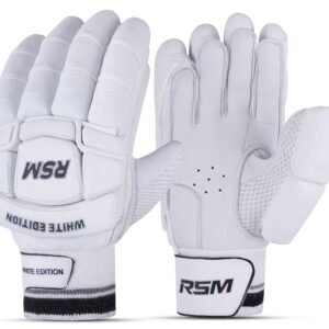 RSM White Edition Cricket Batting Gloves Men Size