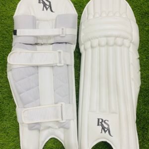 RSM CRICKET LEG GUARDS MEN SIZE WHITE & BLACK COLOR